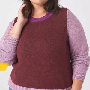 Lane Bryant Colorblock Sweater